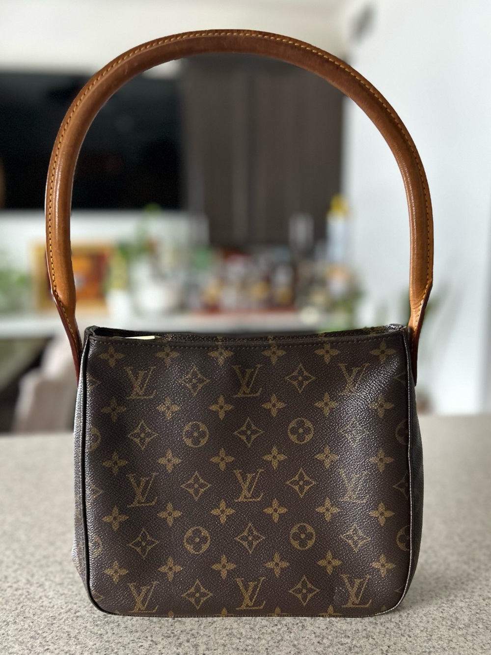 Louis Vuitton Looping PM Shoulder Bag in Monogram Canvas and Leather